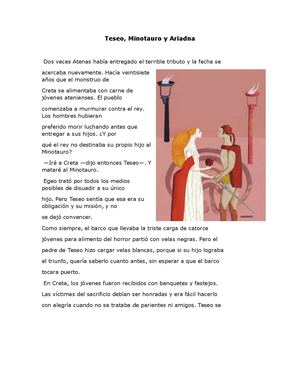 Teseo Y El Minotauro