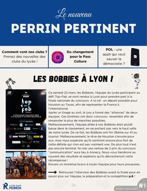 Le Nouveau Perrin Pertinent n°1