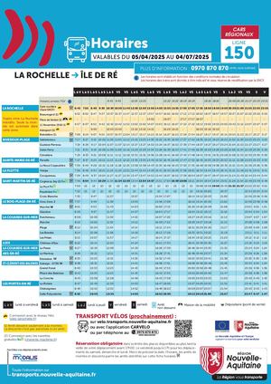 Ligne 150 du 05/04/2025 au 04/07/2025