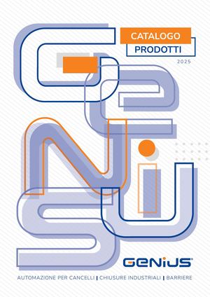 Genius Catalogo Prodotti 2025