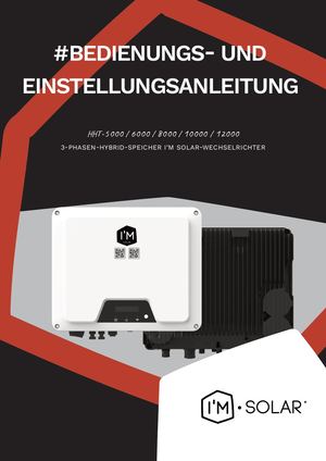 DE-Anleitung zur schnellen Installation von HHT-Wechselrichtern