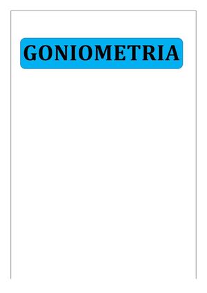 Goniometria