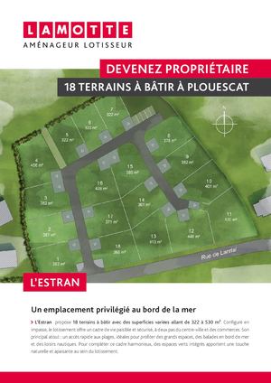 L'Estran à Plouescat (29) - Terrains - Lamotte