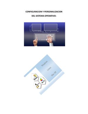 Configuración Y Personalización del sistema operativo