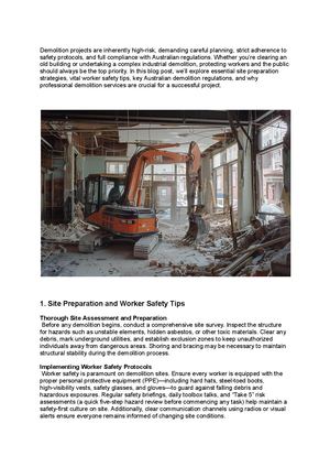Calaméo - Top Safety Measures During a Demolition Project