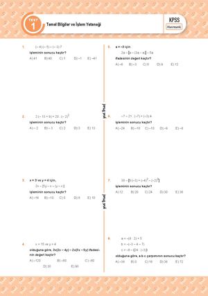 Yaprak Test Matematik