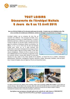 2016 Pour Tout Savoir Sur Le Voyage Malte