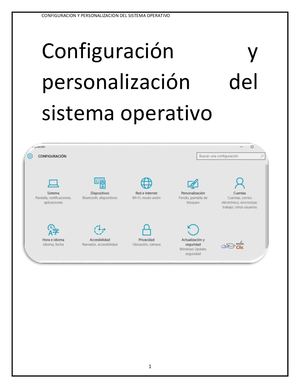 Manual De Configuración Y Personalización Del Sistema Operativo