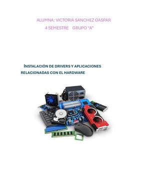 Manual de instalación de drivers y aplicaciones relacionadas con el hardware