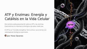 Atp Y Enzimas Energia Y Catalisis En La Vida Celular