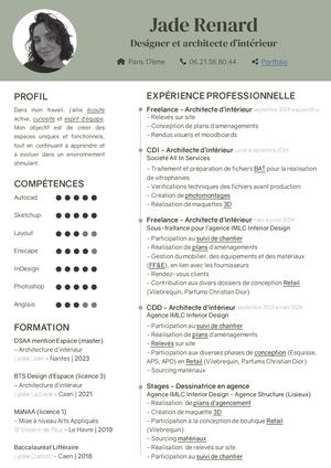 Cv Jade Renard