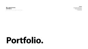 Portfolio Di Gaetano Chiara