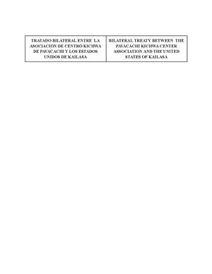 Documento De Compromiso Entre Kailasa Y Pavacocha