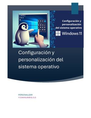 Manual: De Configuración Y Personalización Del Sistema Operativo
