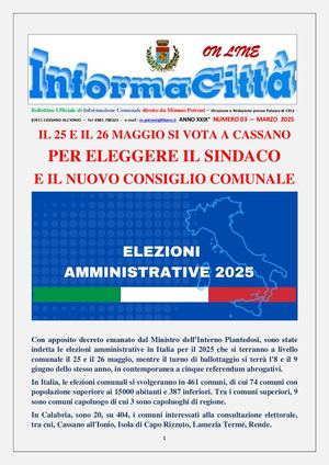 Informacitta' Marzo 2025