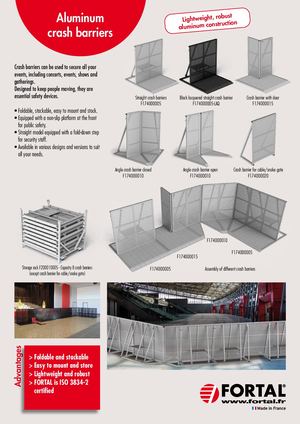 Aluminum crash barriers