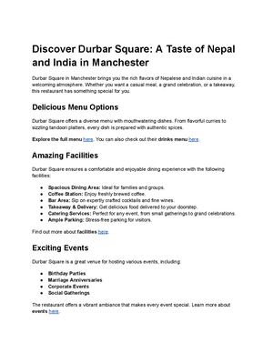 Durbar Square Indian And Nepaliese Cuisine