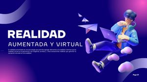 Blue And Purple Modern Computer Presentation