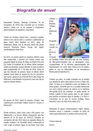 Biografía De Anuel Zahira