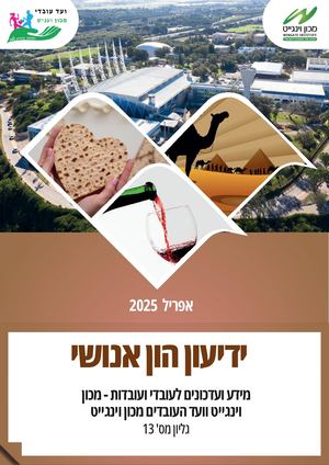 ידיעון הון אנושי מכון וינגייט חודש אפריל 2025