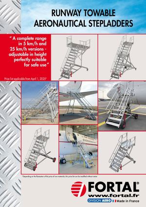 PRICE LIST 2025 - Runway towable aeronautical stepladders