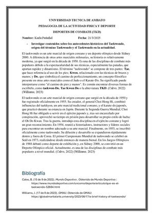 Historia Del Tkd