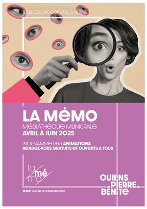 Programme trimestriel de La Mémo - Avril à juin 2025