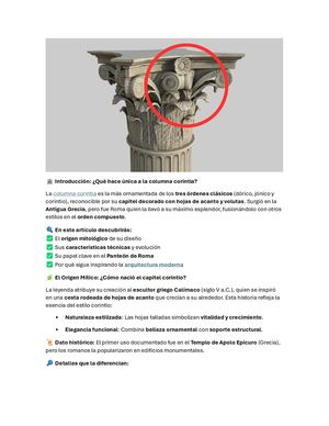 Columna Corintia: Simbolo de Elegancia