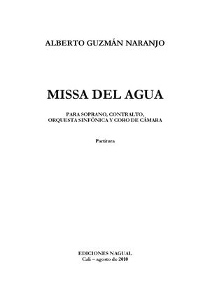 Missa Del Agua