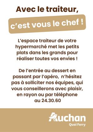 Boook Traiteur Auchan Quai Ferry