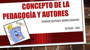 Pedagogía Santiago Mendez