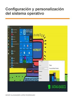 Configuración y personalización del sistema operativo