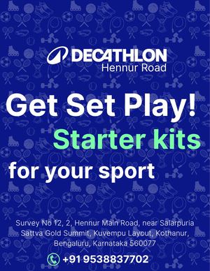 Summer Starter Kit Flyer Decathlon Hennur Road