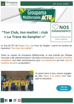 Actu Ton Club, Ton Maillot Club « La Trace Du Sanglier » 02032025