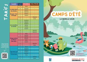 Programme Camps d'été 2025 - La Marelle