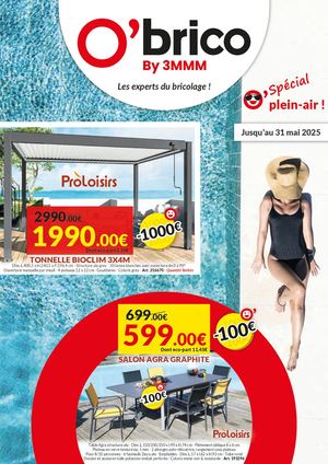 Catalogue O'brico By 3MMM "Spécial plein air" jusqu'au 31 mai 2025
