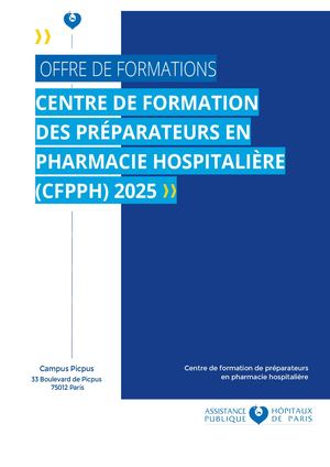 Catalogue des formations continues CFPPH 2025 VF2 - 10 Février 2025