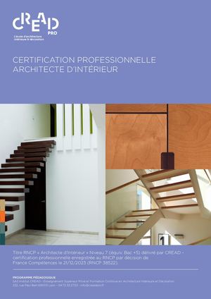 Certification Professionelle Architecture Interieure