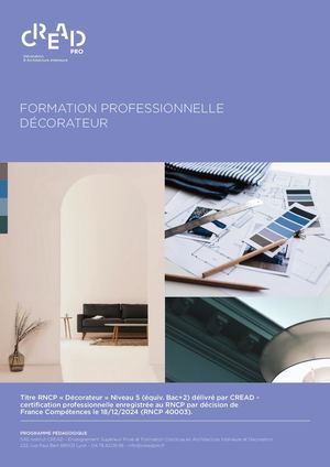 Certification Professionnelle Decorateur
