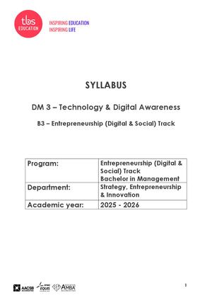 ENT DM3_ Technology And Digital Awareness