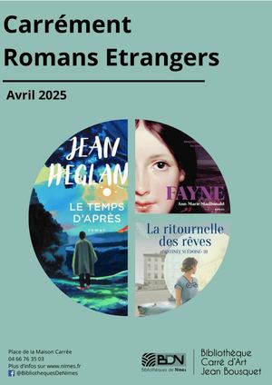 Bib Nouveautés Roman Etrangers 04 25