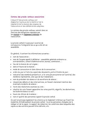 Les Registres De L'association 21 Janvier 2018 Pv Ag