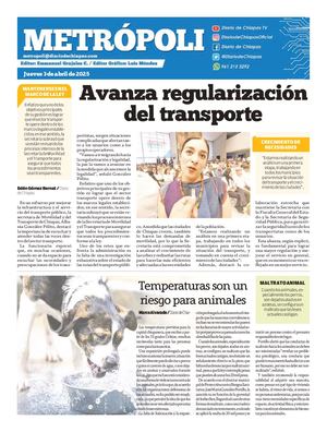 Metrópoli Jueves 03 De Abril 2025