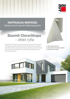 Baumit Ulotka CleverShape - efekt ryfla