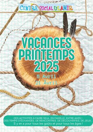 Vacances Printemps 2025