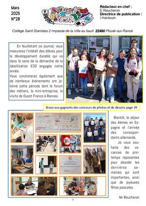 P'tit Stan N°28   de janvier à mars 2025