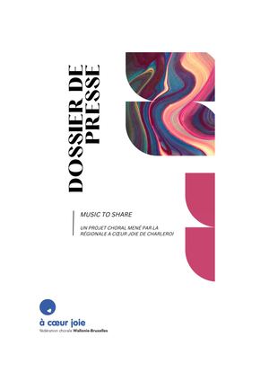 Dossier De Presse Music To Share