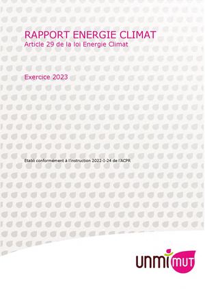Rapport Energie Climat UNMI'Mut 2023
