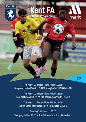 Kent FA Merit Boys Plate Programme (U13,U14, U15) 2025