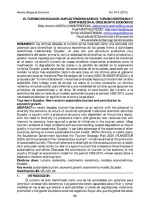 8 El Turismo En Ecuador Nuevas Tendencias En El Turismo Sostenible File
